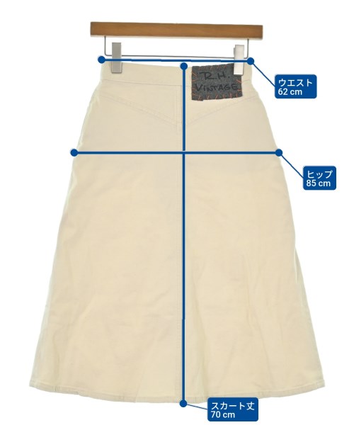 R.H.Vintage（ロンハーマンヴィンテージ）ロング・マキシ丈スカート 白 サイズ:XS レディース/2200631145769