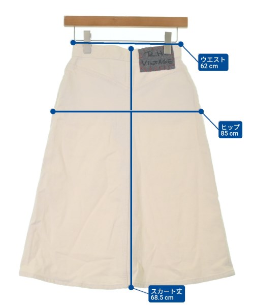 R.H.Vintage（ロンハーマンヴィンテージ）ロング・マキシ丈スカート 白 サイズ:XS レディース/2200631158257