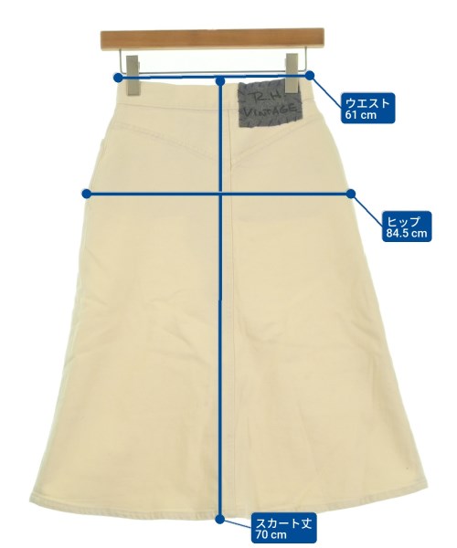 R.H.Vintage（ロンハーマンヴィンテージ）ロング・マキシ丈スカート 白 サイズ:XS レディース/2200631174189