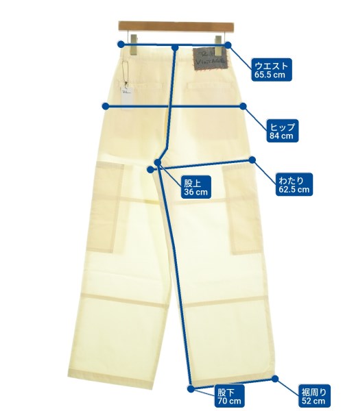 R.H.Vintage（ロンハーマンヴィンテージ）カーゴパンツ 白 サイズ:F レディース/2200631176770