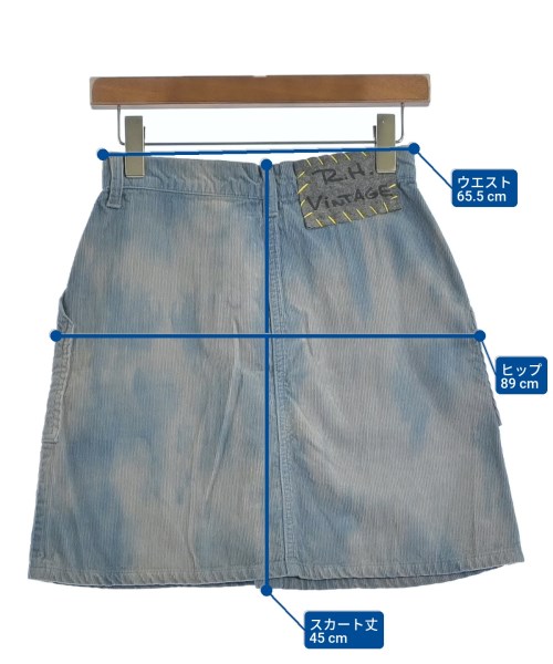 R.H.Vintage（ロンハーマンヴィンテージ）ロング・マキシ丈スカート 青 サイズ:SF(S位) レディース/2200631178897