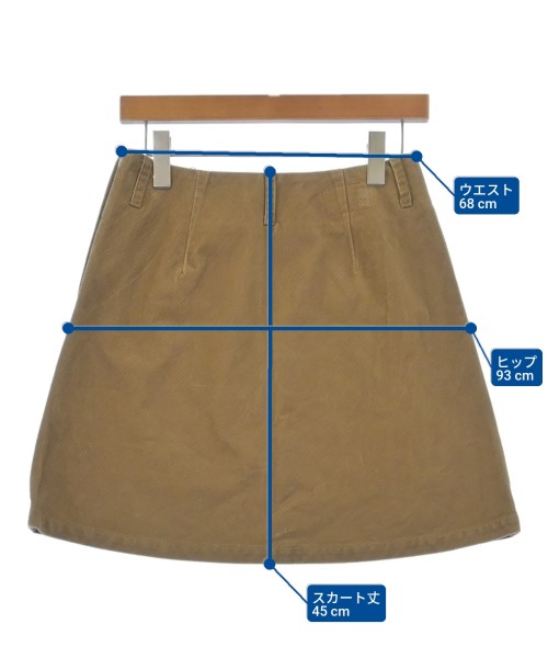 R.H.Vintage（ロンハーマンヴィンテージ）ミニスカート 茶 サイズ:-(L位) レディース/2200631186700