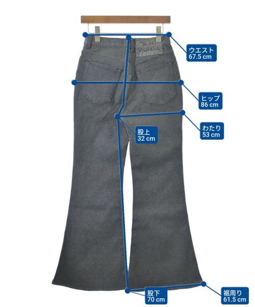 R.H.Vintage（ロンハーマンヴィンテージ）デニムパンツ 黒 サイズ:25(S位) レディース/2200631195658