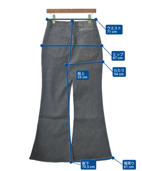 R.H.Vintage（ロンハーマンヴィンテージ）デニムパンツ 黒 サイズ:26(M位) レディース/2200631195665