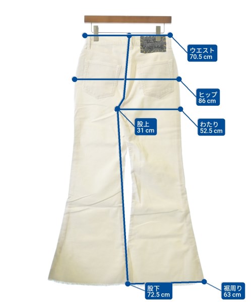 R.H.Vintage（ロンハーマンヴィンテージ）その他 白 サイズ:26(M位) レディース/2200631195672