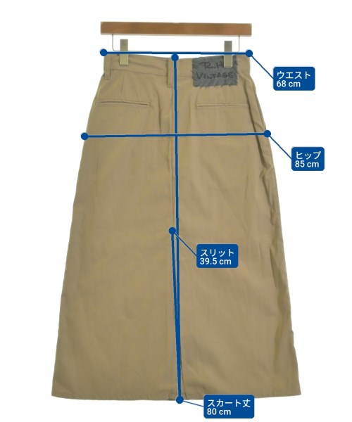 R.H.Vintage（ロンハーマンヴィンテージ）ロング・マキシ丈スカート ベージュ サイズ:S レディース/2200631195962