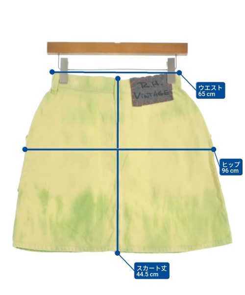 R.H.Vintage（ロンハーマンヴィンテージ）ミニスカート 黄 サイズ:S レディース/2200631225577