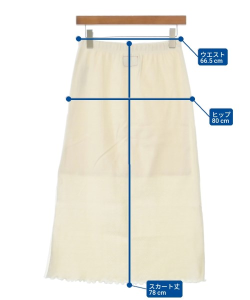 R.H.Vintage（ロンハーマンヴィンテージ）ロング・マキシ丈スカート 白 サイズ:S レディース/2200631228684