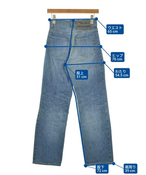 R.H.Vintage（ロンハーマンヴィンテージ）デニムパンツ 青 サイズ:23(XS位) レディース/2200676408027