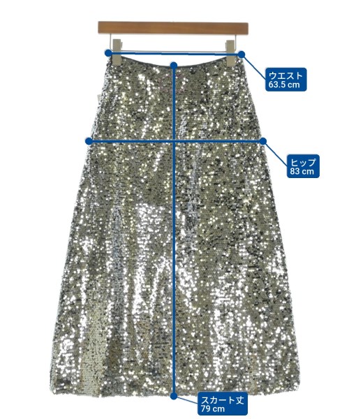 R.H.Vintage（ロンハーマンヴィンテージ）ロング・マキシ丈スカート シルバー サイズ:XS レディース/2200662201014