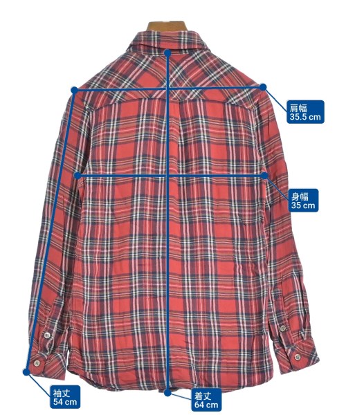 R.H.Vintage（ロンハーマンヴィンテージ）カジュアルシャツ 赤 サイズ:XS レディース/2200628578068