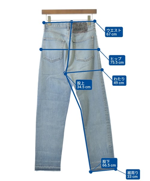 R.H.Vintage（ロンハーマンヴィンテージ）デニムパンツ 青 サイズ:25(S位) レディース/2200634991813