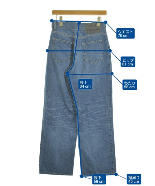 R.H.Vintage（ロンハーマンヴィンテージ）デニムパンツ 青 サイズ:26(M位) レディース/2200700240036