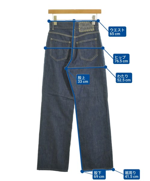 R.H.Vintage（ロンハーマンヴィンテージ）デニムパンツ 紺 サイズ:25(S位) レディース/2200664085063