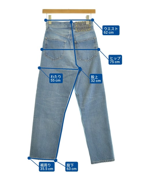 R.H.Vintage（ロンハーマンヴィンテージ）デニムパンツ 青 サイズ:24(S位) レディース/2200668045049