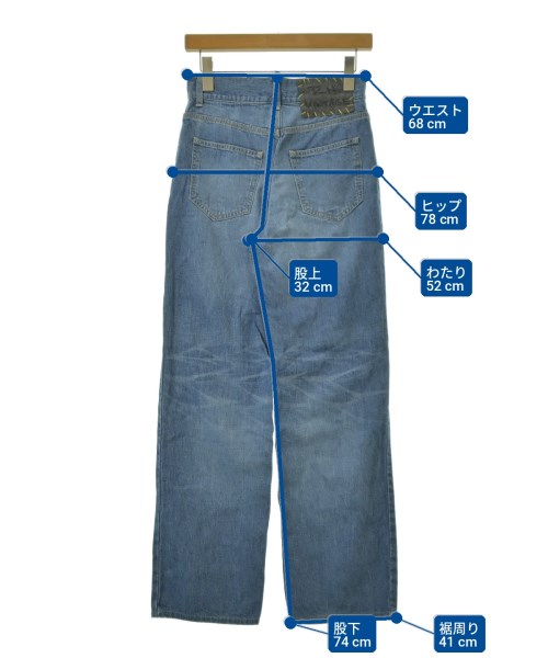 R.H.Vintage（ロンハーマンヴィンテージ）デニムパンツ 青 サイズ:25(S位) レディース/2200720160079