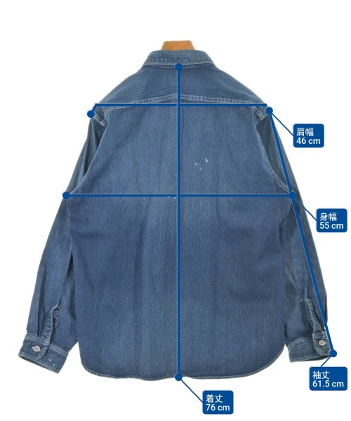 RON HERMAN DENIM（ロンハーマンデニム）カジュアルシャツ 青 サイズ:-(XL位) メンズ/2200626293024