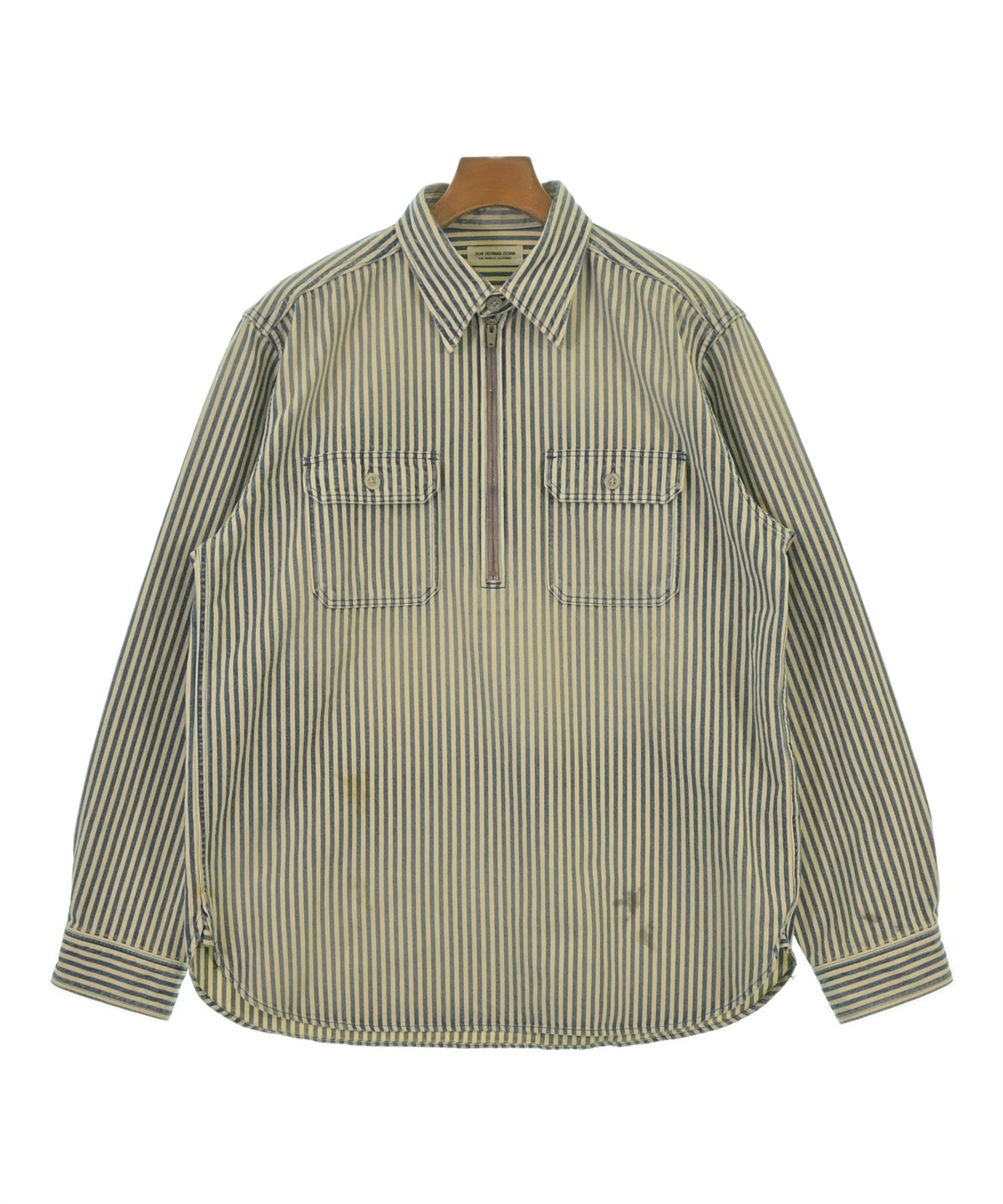 ロンハーマン　デニムシャツ&ネルシャツ　Lサイズ RON HERMAN DENIM（ロンハーマンデニム）カジュアルシャツ 白 サイズ