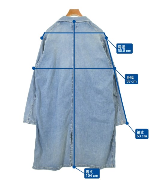 RON HERMAN DENIM（ロンハーマンデニム）コート 青 サイズ:L メンズ/2200617231035