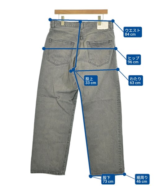 RON HERMAN DENIM（ロンハーマンデニム）デニムパンツ グレー サイズ:33(L位) メンズ/2200666329028