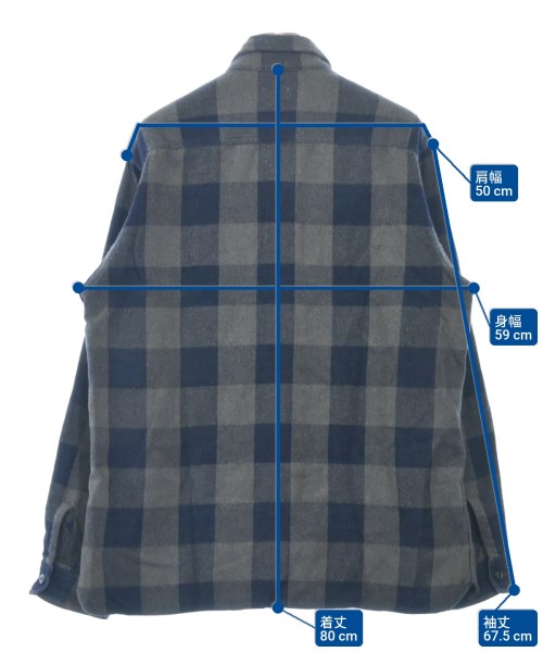 RHC Ron Herman（アールエイチシーロンハーマン）カジュアルシャツ 青 サイズ:L メンズ/2200639627045