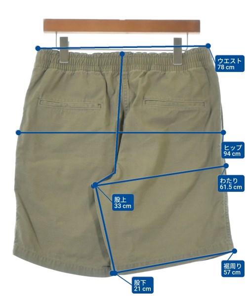 RHC Ron Herman（アールエイチシーロンハーマン）ショートパンツ カーキ サイズ:L メンズ/2200678570265