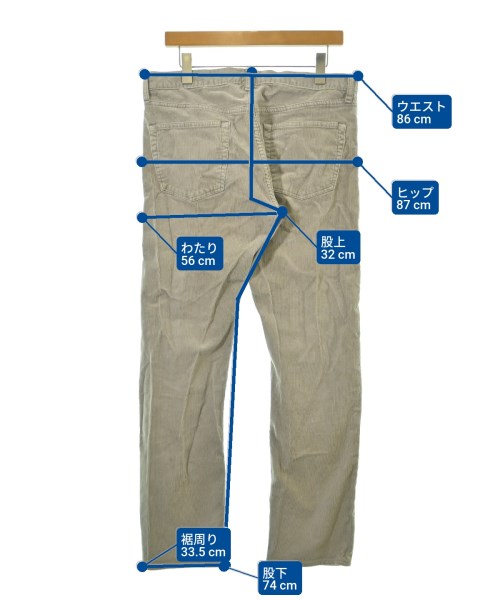 RHC Ron Herman（アールエイチシーロンハーマン）チノパン ベージュ サイズ:32(L位) メンズ/2200655941040