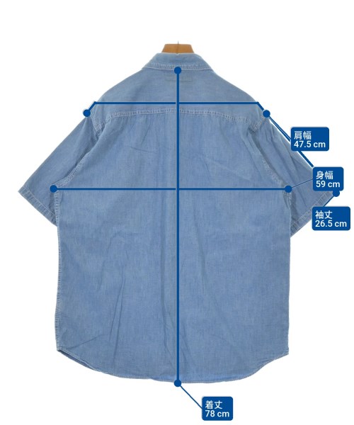 RHC Ron Herman（アールエイチシーロンハーマン）カジュアルシャツ 青 サイズ:L メンズ/2200647111109