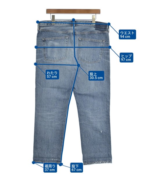 RHC Ron Herman（アールエイチシーロンハーマン）デニムパンツ 青 サイズ:34(XXS位) メンズ/2200647111185