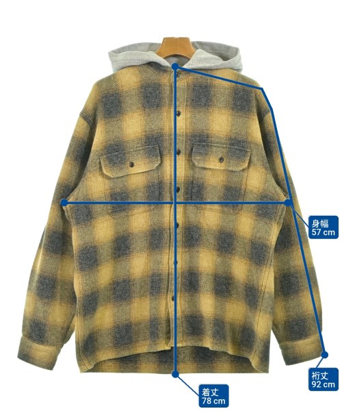 RHC Ron Herman（アールエイチシーロンハーマン）カジュアルシャツ 黄 サイズ:L メンズ/2200649200016