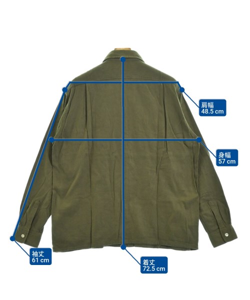 RHC Ron Herman（アールエイチシーロンハーマン）カジュアルシャツ カーキ サイズ:S メンズ/2200640308117