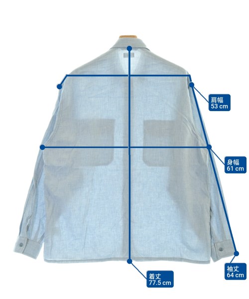 RHC Ron Herman（アールエイチシーロンハーマン）カジュアルシャツ 青 サイズ:L メンズ/2200649809219