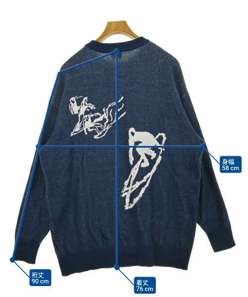 RHC Ron Herman（アールエイチシーロンハーマン）ニット・セーター 紺 サイズ:L メンズ/2200653735054