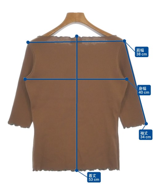 RHC Ron Herman（アールエイチシーロンハーマン）Tシャツ・カットソー 茶 サイズ:S レディース/2200617553045