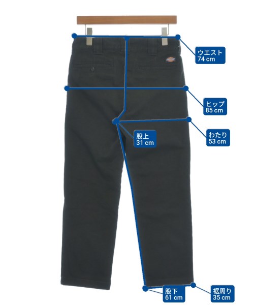 Dickies（ディッキーズ）チノパン 黒 サイズ:30(M位) レディース/2200618089062