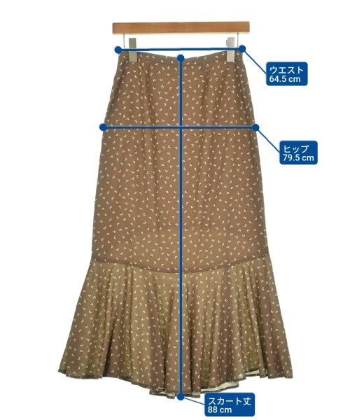 RHC Ron Herman（アールエイチシーロンハーマン）ロング・マキシ丈スカート 茶 サイズ:XS レディース/2200674427167