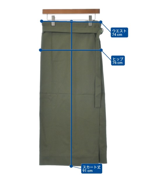 RHC Ron Herman（アールエイチシーロンハーマン）ロング・マキシ丈スカート カーキ サイズ:S レディース/2200631141563