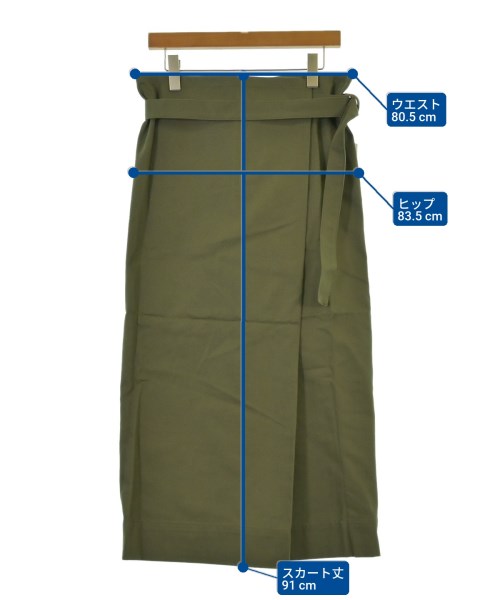 RHC Ron Herman（アールエイチシーロンハーマン）ロング・マキシ丈スカート カーキ サイズ:S レディース/2200631141570