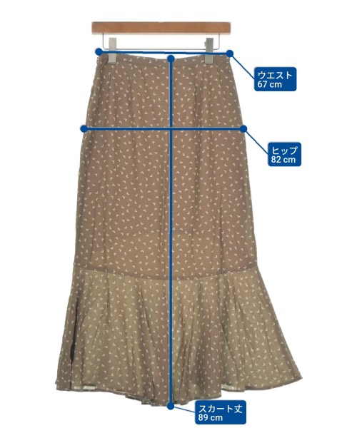 RHC Ron Herman（アールエイチシーロンハーマン）ロング・マキシ丈スカート 茶 サイズ:S レディース/2200631156345