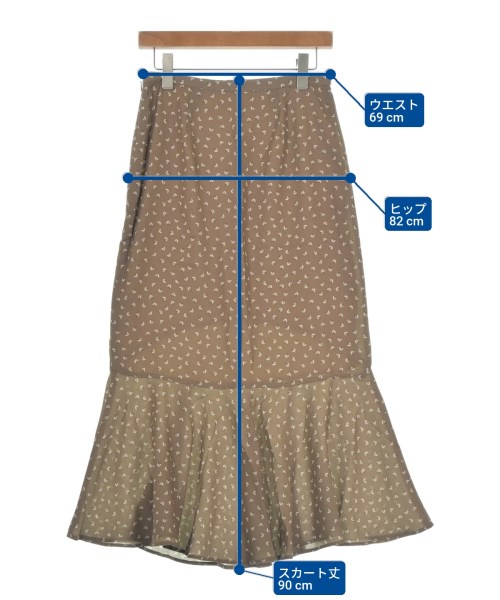 RHC Ron Herman（アールエイチシーロンハーマン）ロング・マキシ丈スカート 茶 サイズ:S レディース/2200631156352