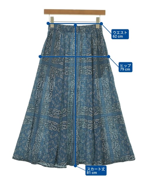 RHC Ron Herman（アールエイチシーロンハーマン）ロング・マキシ丈スカート 青 サイズ:XS レディース/2200631157113