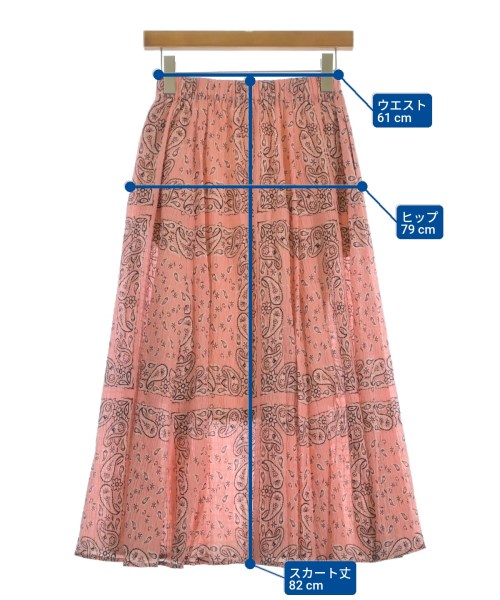 RHC Ron Herman（アールエイチシーロンハーマン）ロング・マキシ丈スカート ピンク サイズ:XS レディース/2200631159070