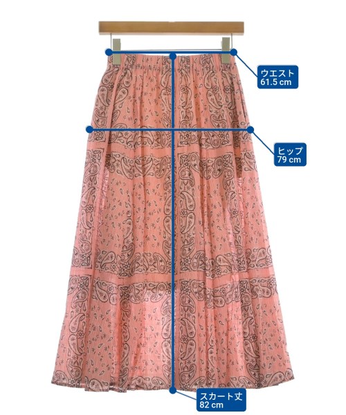 RHC Ron Herman（アールエイチシーロンハーマン）ロング・マキシ丈スカート ピンク サイズ:XS レディース/2200631159087