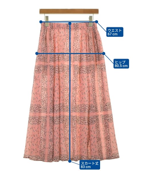 RHC Ron Herman（アールエイチシーロンハーマン）ロング・マキシ丈スカート ピンク サイズ:S レディース/2200631161172