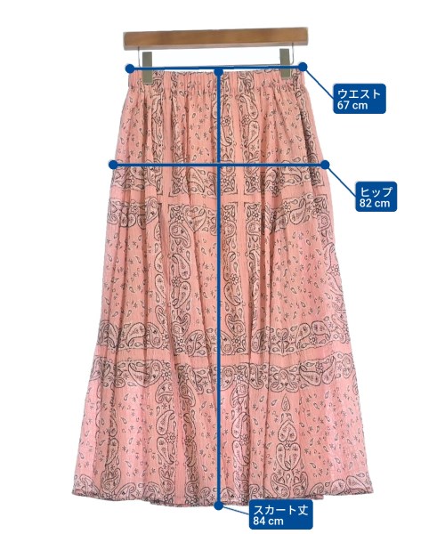 RHC Ron Herman（アールエイチシーロンハーマン）ロング・マキシ丈スカート ピンク サイズ:S レディース/2200631161714