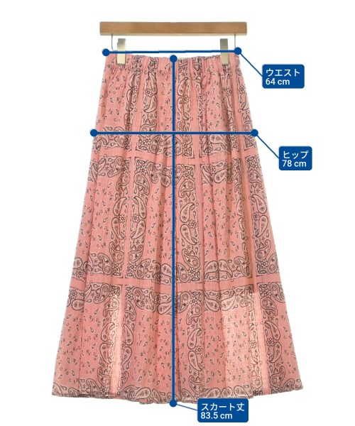 RHC Ron Herman（アールエイチシーロンハーマン）ロング・マキシ丈スカート ピンク サイズ:S レディース/2200631163565