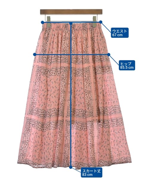 RHC Ron Herman（アールエイチシーロンハーマン）ロング・マキシ丈スカート ピンク サイズ:S レディース/2200631164760