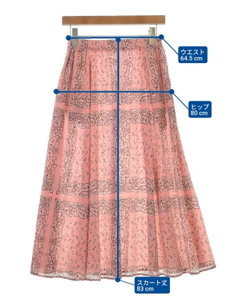 RHC Ron Herman（アールエイチシーロンハーマン）ロング・マキシ丈スカート ピンク サイズ:XS レディース/2200631168645