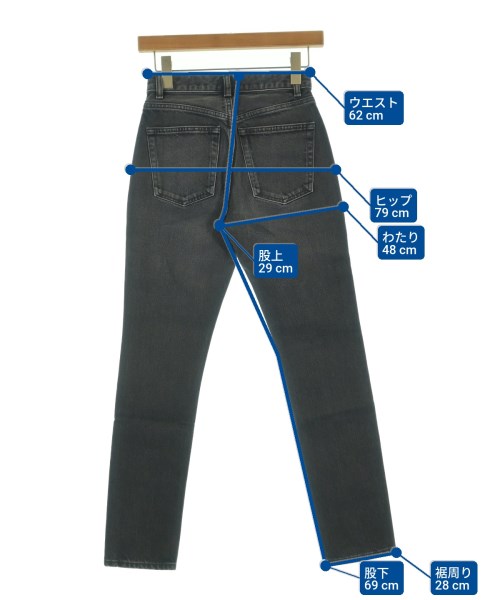 RHC Ron Herman（アールエイチシーロンハーマン）デニムパンツ 黒 サイズ:23(XS位) レディース/2200631214533