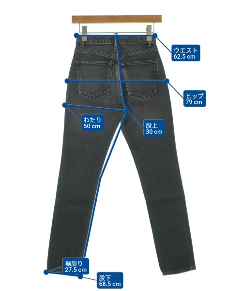 RHC Ron Herman（アールエイチシーロンハーマン）デニムパンツ 黒 サイズ:23(XS位) レディース/2200631214540